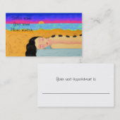 ホットストーンマッサージ 予約カード (正面/裏面)