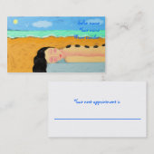 ホットストーンマッサージ 予約カード (正面/裏面)