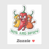 ホットスパイシー唐辛子 シール (シート)