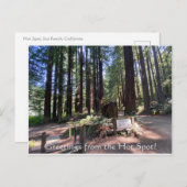 ホットスポットからの挨拶！ ポストカード (正面/裏面)