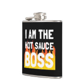 ホットソースのボス フラスク (左)