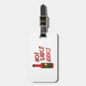 ホットソースの常習者 ラゲッジタグ (正面縦)