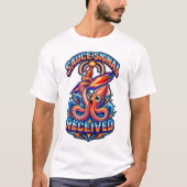 ホットソースイカの信号受信 Tシャツ (正面)