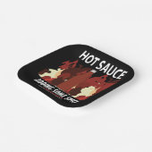 ホットソースケチャップファイアレッドチリペッパーパーティー ペーパープレート (傾斜あり)
