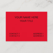 ホットソースケチャップファイアレッドチリペッパー食品 名刺 (裏面)