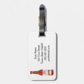 ホットソーススパイシーおもしろいピカンテパタカスタムーン ラゲッジタグ (裏面縦)