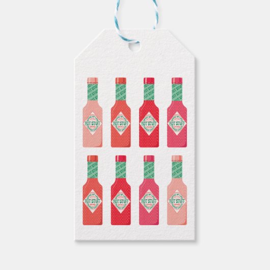 ホットソースボトルホット物スパイシーギフト ギフトタグ (正面)