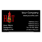 ホットソースボトル磁気名刺 マグネット名刺 (正面)