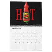 ホットソースボトル カレンダー (2月 2026)