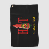 ホットソースボトル ゴルフタオル (正面)