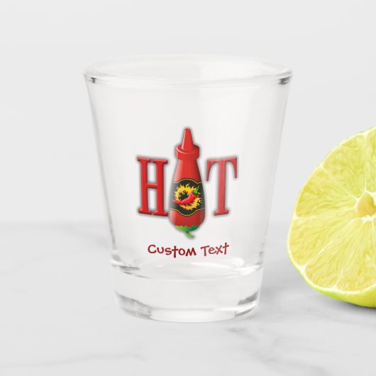 ホットソースボトル ショットグラス (正面)