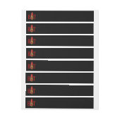 ホットソースボトル ラップアラウンド宛名ラベル (シート)