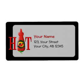 ホットソースボトル ラベル