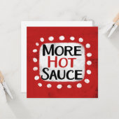 ホットソース追加グリーティングカード カード (正面/裏面インサイチュ)