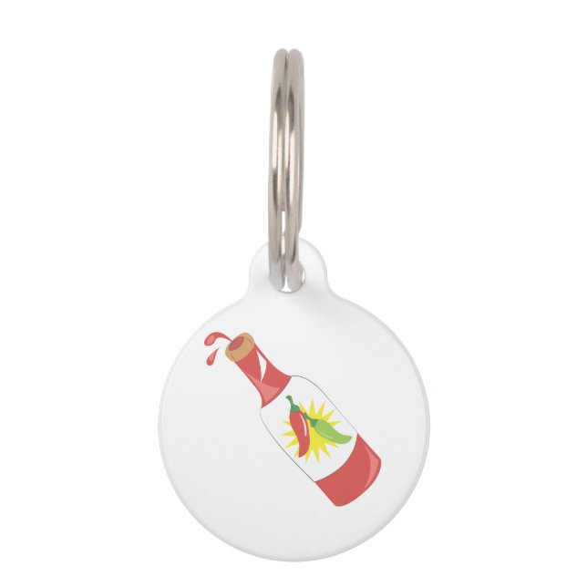 ホットソース ペット　ネームタグ (正面)