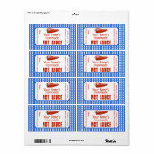 ホットソーパーソナライズされたスラベルカスタム自家製フード ラベル (フルシート)