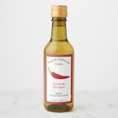 ホットソー素朴スラベルのシール – Chili Pepper ワインラベル (正面)