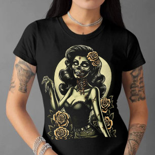 ホットゾンビ女性 Tシャツ