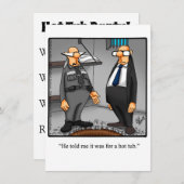 ホットタおもしろいブパーティの招待状 招待状 (正面/裏面)