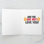 ホットタイの巨大なグリーティングカードが大好き カード (内部)