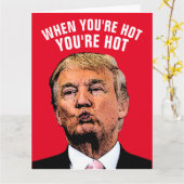 ホットタイの巨大なグリーティングカードが大好き カード (黄色い花)