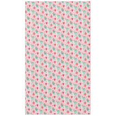 ホットタブジンジャーブレッドかわいいピンクのホットココア テーブルクロス (正面)