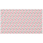 ホットタブジンジャーブレッドかわいいピンクのホットココア テーブルクロス (正面(横))