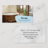 ホットタブ美しいスキンケアリラックスマッサージウェルネス 名刺 (正面/裏面)