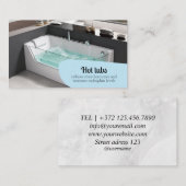 ホットタブ ビューティー スキンケア リラックス マッサージ ウェルネス 名刺 (正面/裏面)