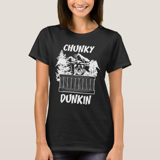 ホットタブChunky Dunkin Jacuzziに耐える Tシャツ (正面)