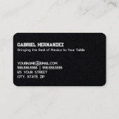 ホットタマレス プレミアム 名刺 (裏面)