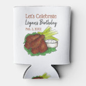 ホットチキンウィングズ祝ズ誕生日パーティー 缶クーラー (正面)