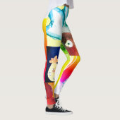 ホットチックス抽象芸術レギング レギンス (右)
