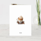 ホットチョコエレガントコレートフォトメリークリスマス 箔シーズンカード (裏面)