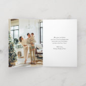 ホットチョコエレガントコレートフォトメリークリスマス 箔シーズンカード (内側レイダウン)