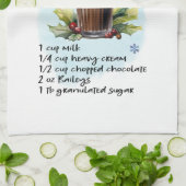 ホットチョコクラシックレート キッチンタオル (折り畳み)