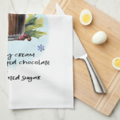 ホットチョコクラシックレート キッチンタオル (四つ折り)