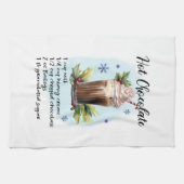 ホットチョコクラシックレート キッチンタオル (横)