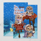 ホットチョコパーティーのご招待 招待状 (正面/裏面)