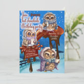 ホットチョコパーティー招待状 招待状 (スタンド正面)