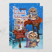 ホットチョコパーティー招待状 招待状 (正面/裏面)