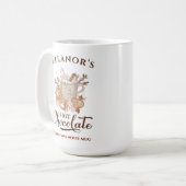 ホットチョコモダンコレートネーム大きなクリスマスマグ コーヒーマグカップ (正面左)