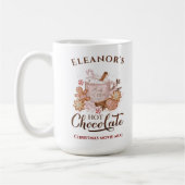 ホットチョコモダンレート大名ピンククリスマスマグ コーヒーマグカップ (左)