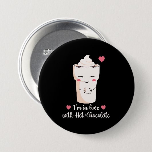 ホットチョコレートが大好き 缶バッジ (正面&裏面)