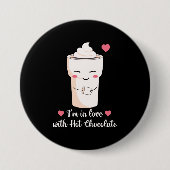 ホットチョコレートが大好き 缶バッジ (正面)