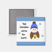 ホットチョコレートことわざ マグネット (正面/裏面)