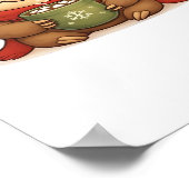 ホットチョコレートでコージークリスマススロース – かわいい勝ち ポスター (角)