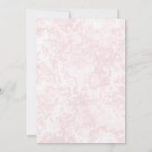 ホットチョコレートとクッキーのピンククリスマスパーティー 招待状 (裏面)