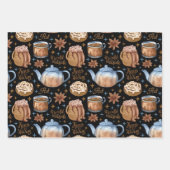 ホットチョコレートとシナモンバーンズ ラッピングペーパーシート (正面2)