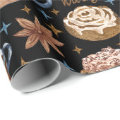 ホットチョコレートとシナモンバーンズ ラッピングペーパー (ロールコーナー)